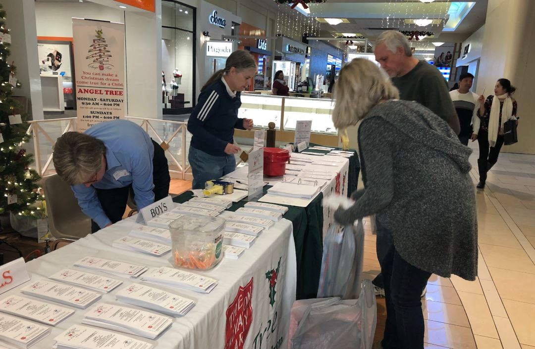 Angel Tree Volunteers at The Fayette Mall